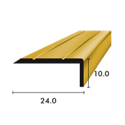Schwellenwinkelprofil 10.0x24.0mm gold eloxiert
