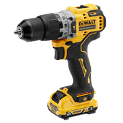 Akku-Schlagbohrschrauber DeWalt, 12V, DCD706D2 2x 2Ah Li-Ion, Ladegerät, mit Koffer