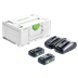 Set energia FESTOOL con due batterie SYS 18 V 2x5,0/ TCL 6 Duo