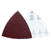 Disque abrasive triangle 83 × 83 mm grain corindon K100, dos velcro, convient pour les machines FEIN