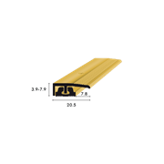 Profilo terminale CAVUM flex 3.9-7.9mm oro anodizzato