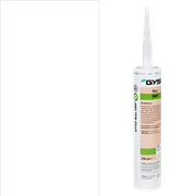 Composé d'étanchéité hybride GYSO Bau SMP, blanc Résistant aux UV et compatible avec la peinture