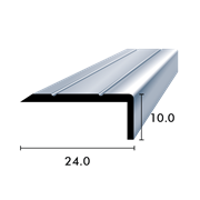 Schwellenwinkelprofil 10.0x24.0mm silber eloxiert