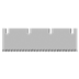 Lama di ricambio seghettata, 210×60×1,5 mm Per stripper manuale e da moquette