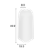 Angoli esterni in materiale sintetico, 60 mm bianco VE: 50 Stk./Karton