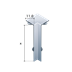 Angolo interno CONTEGO clip 60/11 mm, argento