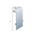 Giunzione CONTEGO clip 60/11 mm, argento