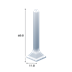 Angolo esterno in alluminio, con piede 60/11 mm, argento