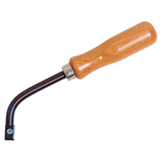 Fugenhobel mit V-förmiger Klinge und Holzgriff für Schweisskerben bei Linol und PVC