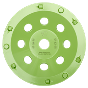 Meule boisseau diamantée Ø180mm pour enlever des revêtements, des résidus de revêtements et des adhésifs