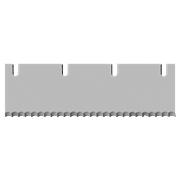 Ersatzklinge mit Wellenschliff, 210×60×1.5mm zu Hand- und Teppichstripper