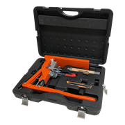 Stanze mit Koffer, Messer und Doppelmeter zu aquilex dropoard 1000, aquilex 7000 + cubus