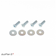 Montageset für Polierplatten für Parkettschleifmaschine duoPlan S