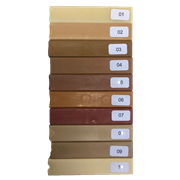 Hartwachs, Farben 1 – 10