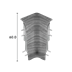 Angoli interni in materiale sintetico, 60 mm acero canadese UI: 50 pz./scatola di cartone