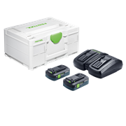 FESTOOL Energie-Set mit zwei Akkus SYS 18V 2xTBX4/TCL6 DUO