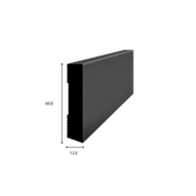 aquilex 1000 dropoard 60/12/12mm, 2.63lfm anthrazit 